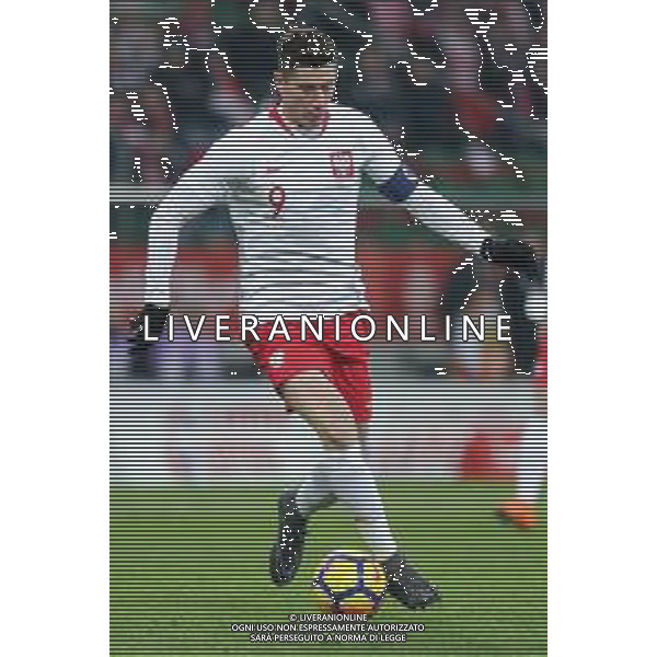 23.03.2018, Wroclaw, Polska - Nigeria , mecz towarzyski , International football friendly match , N Z Robert Lewandowski (POL) , FOT. Adam Jastrzebowski / newspix.pl --- Newspix.pl AG ALDO LIVERANI SAS ONLY ITALY
