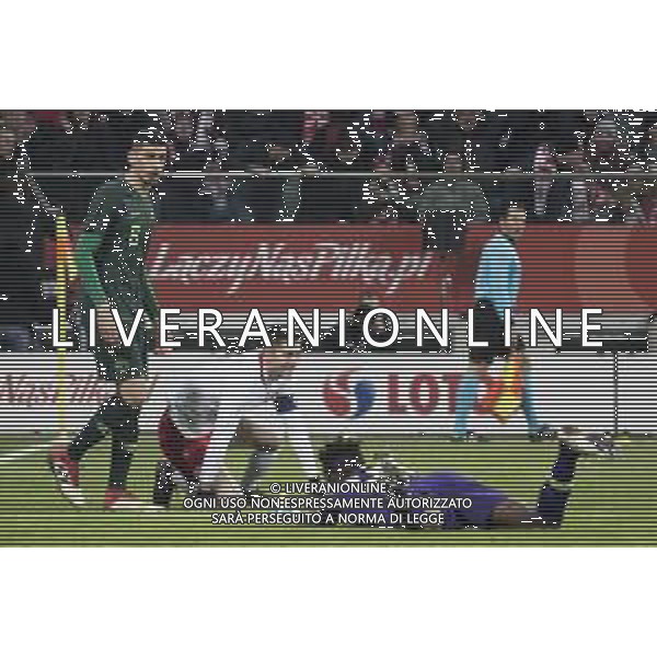 Wroclaw 23.03.2018 REPREZENTACJA POLSKI W PILCE NOZNEJ Mecz towarzyski. Polska - Nigeria MIEDZYNARODOWY MECZ TOWARZYSKI - INTERNATIONAL FRIENDLY MATCH POLAND - NIGERIA NZ Leon Balogun , Robert Lewandowski , Francis Uzoho FOT. WOJCIECH TARCHALSKI / 400mm.pl / NEWSPIX.PL --- Newspix.pl AG ALDO LIVERANI SAS ONLY ITALY