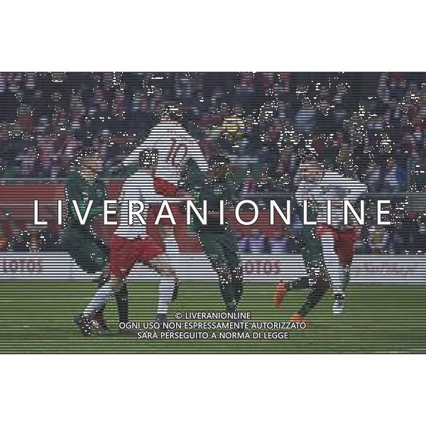 23.03.2018 WROCLAW, STADION WROCLAW PILKA NOZNA (FOOTBALL) MECZ TOWARZYSKI REPREZENTACJI NARODOWYCH (INTERNATIONAL FRIENDLY GAME) MECZ (GAME) POLAND - NIGERIA NZ GRZEGORZ KRYCHOWIAK, ROBERT LEWANDOWSKI, ARTUR JEDRZEJCZYK, LOEN BALOGUN, ABDULLAHI SHEHU FOTO RADOSLAW JOZWIAK / CYFRASPORT / NEWSPIX.PL --- Newspix.pl AG ALDO LIVERANI SAS ONLY ITALY