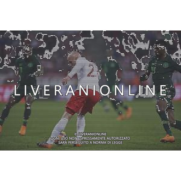 23.03.2018 WROCLAW, STADION WROCLAW PILKA NOZNA (FOOTBALL) MECZ TOWARZYSKI REPREZENTACJI NARODOWYCH (INTERNATIONAL FRIENDLY GAME) MECZ (GAME) POLAND - NIGERIA NZ RAFAL KURZAWA, KELECHI IHEANACHO FOTO RADOSLAW JOZWIAK / CYFRASPORT / NEWSPIX.PL --- Newspix.pl AG ALDO LIVERANI SAS ONLY ITALY