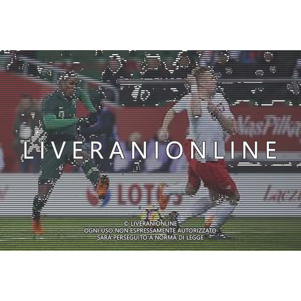23.03.2018 WROCLAW, STADION WROCLAW PILKA NOZNA (FOOTBALL) MECZ TOWARZYSKI REPREZENTACJI NARODOWYCH (INTERNATIONAL FRIENDLY GAME) MECZ (GAME) POLAND - NIGERIA NZ ODION IGHALO, KAMIL GLIK FOTO RADOSLAW JOZWIAK / CYFRASPORT / NEWSPIX.PL --- Newspix.pl AG ALDO LIVERANI SAS ONLY ITALY