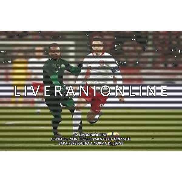 WROCLAW 23.03.2018 MIEDZYNARODOWY MECZ TOWARZYSKI: POLSKA - NIGERIA --- INTERNATIONAL FRIENDLY FOOTBALL MATCH: POLAND - NIGERIA JOEL OBI ROBERT LEWANDOWSKI FOT. PIOTR KUCZA/FOTOPYK / NEWSPIX.PL --- Newspix.pl AG ALDO LIVERANI SAS ONLY ITALY