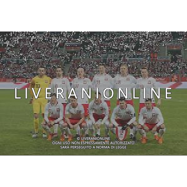 WROCLAW 23.03.2018 MIEDZYNARODOWY MECZ TOWARZYSKI: POLSKA - NIGERIA --- INTERNATIONAL FRIENDLY FOOTBALL MATCH: POLAND - NIGERIA LUKASZ FABIANSKI GRZEGORZ KRYCHOWIAK RAFAL KURZAWA MARCIN KAMINSKI KAMIL GLIK LUKASZ PISZCZEK DAWID KOWNACKI PRZEMYSLAW FRANKOWSKI ROBERT LEWANDOWSKI KAROL LINETTY FOT. PIOTR KUCZA/FOTOPYK / NEWSPIX.PL --- Newspix.pl AG ALDO LIVERANI SAS ONLY ITALY