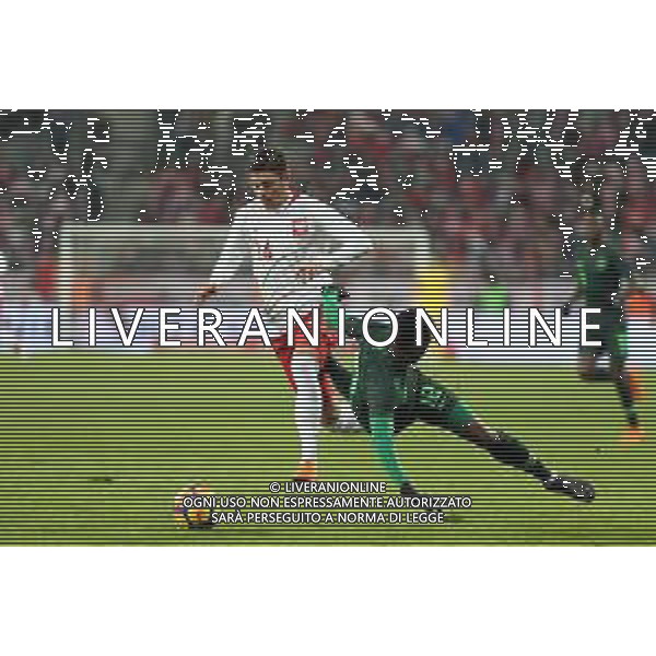 WROCLAW 23.03.2018 SPORT PILKA NOZNA FOOTBALL MIEDZYNARODOWY MECZ TOWARZYSKI - INTERNATIONAL FRIENDLY MATCH POLSKA - NIGERIA POLAND - NIGERIA NZ. DAWID KOWNACKI (POL) ABDULLAHI SHEHU (NIG) FOT. MICHAL CHWIEDUK / FOKUSMEDIA.COM.PL / NEWSPIX.PL --- Newspix.pl AG ALDO LIVERANI SAS ONLY ITALY