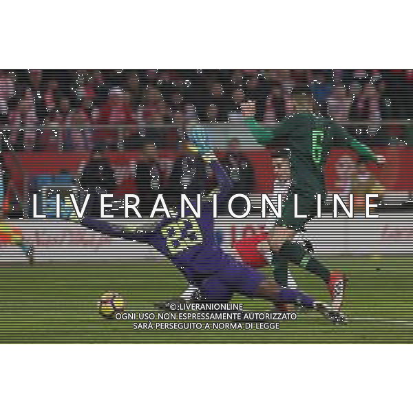 WROCLAW 23.03.2018 SPORT PILKA NOZNA FOOTBALL MIEDZYNARODOWY MECZ TOWARZYSKI - INTERNATIONAL FRIENDLY MATCH POLSKA - NIGERIA POLAND - NIGERIA NZ. ROBERT LEWANDOWSKI (POL) FOT. MICHAL CHWIEDUK / FOKUSMEDIA.COM.PL / NEWSPIX.PL --- Newspix.pl AG ALDO LIVERANI SAS ONLY ITALY