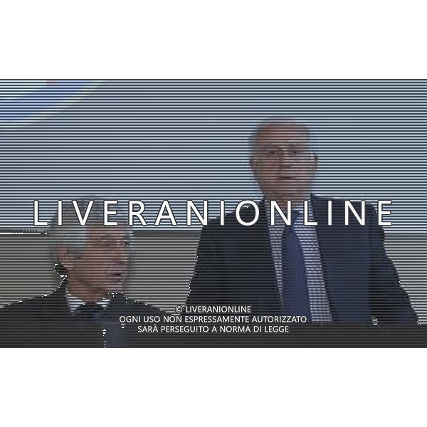 Premiazione Panchina d\'oro 2018 Firenze - 26.03.2018 Nella Foto:Gianni Rivera e Roberto Fabbricini /Ph.Vitez-Ag. Aldo Liverani