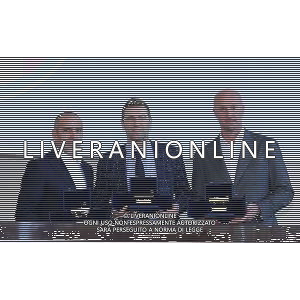 Premiazione Panchina d\'oro 2018 Firenze - 26.03.2018 Nella Foto:Bordin Roberto Rossi Marco e Carrera Massimo vincitori panchina speciale allenatori all’estero /Ph.Vitez-Ag. Aldo Liverani