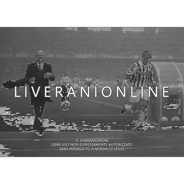 1992-1993 RETROSPETTIVA GIOVANNI TRAPATTONI ALLENATORE JUVENTUS CALCIO NELLA FOTO GIOVANNI TRAPATTONI CON GIANLUCA VIALLI AG ALDO LIVERANI SAS