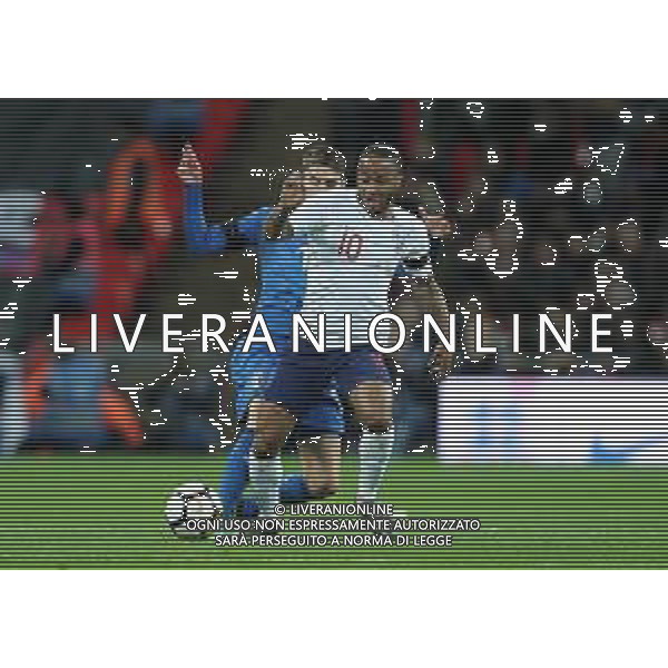 Amichevole Londra - 27.03.2018 Inghilterra-Italia Nella Foto: Raheem Sterling e jorginho /Ph.Vitez-Ag. Aldo Liverani