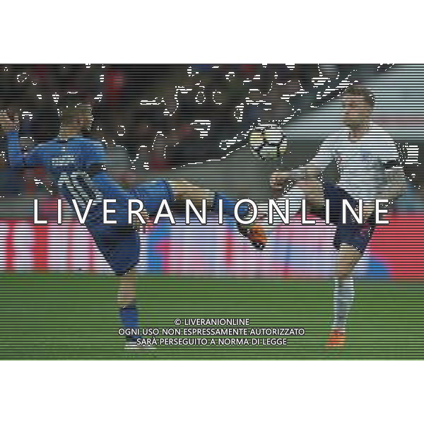 Amichevole Londra - 27.03.2018 Inghilterra-Italia Nella Foto: Kieran Trippier e lorenzo insigne /Ph.Vitez-Ag. Aldo Liverani
