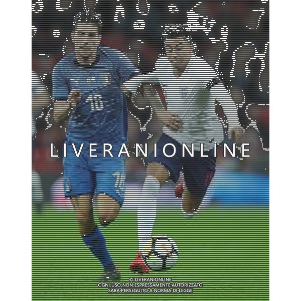 Amichevole Londra - 27.03.2018 Inghilterra-Italia Nella Foto:Jesse Lingard - Pellegrini Lorenzo /Ph.Vitez-Ag. Aldo Liverani