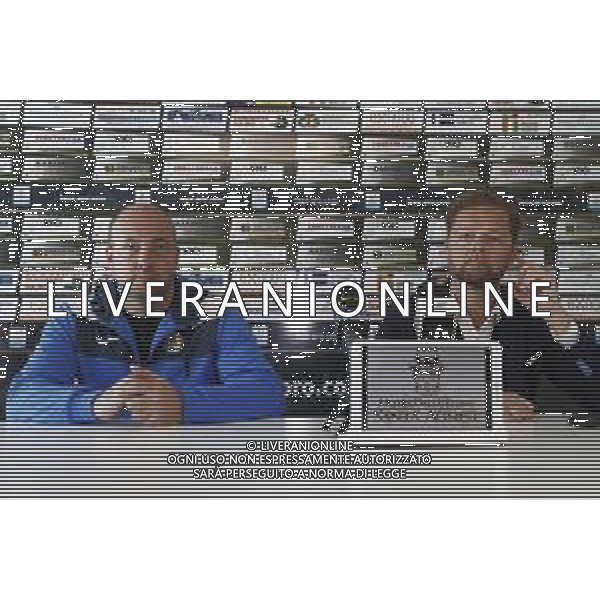 Presentazione di Karel Zeman come nuovo allenatore Santarcangelo Calcio Campionato di serie C girone B 28/03/2018 nella foto: Karel Zeman e Vlado Borozan ©Claudio Zamagni/Agenzia Aldo Liverani / AGENZIA ALDO LIVERANI SAS