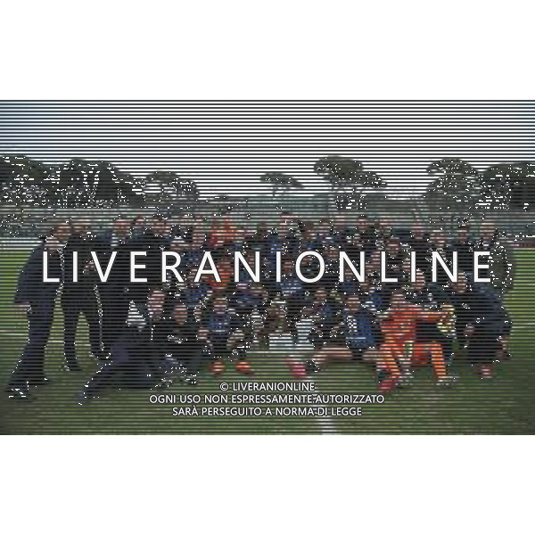 70mo Viareggio Cup Coppa Carnevale Finale Viareggio (PI) - 28.03.2018 Inter-Fiorentina Nella Foto:i giocatori dell’inter festeggiano con la coppa /Ph.Vitez-Ag. Aldo Liverani