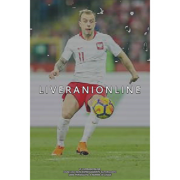 27.03.2018 CHORZOW, STADION SLASKI PILKA NOZNA (FOOTBALL) MECZ TOWARZYSKI REPREZENTACJI NARODOWYCH (INTERNATIONAL FRIENDLY GAME) MECZ POLSKA - KOREA POLUDNIOWA (GAME POLAND - REPUBLIC OF KOREA ) NZ KAMIL GROSICKI SYLWETKA FOTO LUKASZ GROCHALA/CYFRASPORT / NEWSPIX.PL --- Newspix.pl AG ALDO LIVERANI SAS