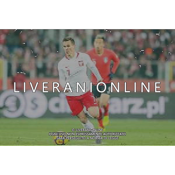 27.03.2018 CHORZOW, STADION SLASKI PILKA NOZNA (FOOTBALL) MECZ TOWARZYSKI REPREZENTACJI NARODOWYCH (INTERNATIONAL FRIENDLY GAME) MECZ POLSKA - KOREA POLUDNIOWA (GAME POLAND - REPUBLIC OF KOREA ) NZ ARKADIUSZ MILIK SYLWETKA FOTO LUKASZ GROCHALA/CYFRASPORT / NEWSPIX.PL --- Newspix.pl AG ALDO LIVERANI SAS