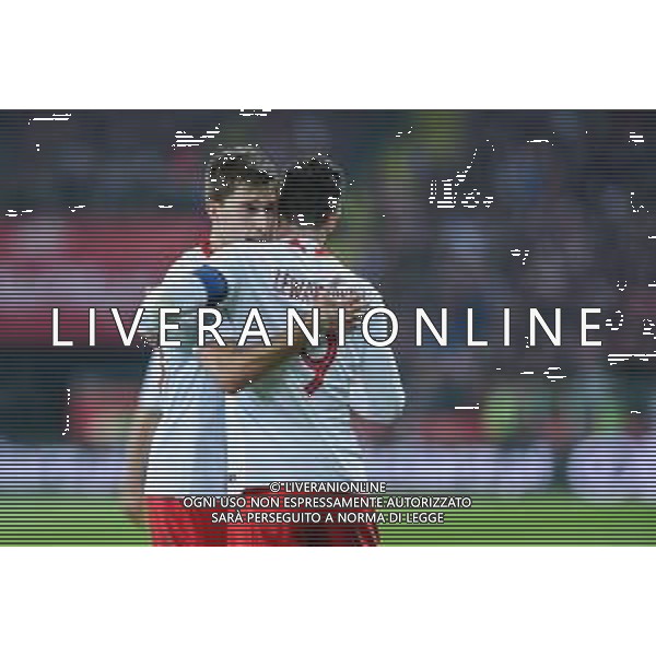 27.03.2018 CHORZOW, STADION SLASKI PILKA NOZNA (FOOTBALL) MECZ TOWARZYSKI REPREZENTACJI NARODOWYCH (INTERNATIONAL FRIENDLY GAME) MECZ POLSKA - KOREA POLUDNIOWA (GAME POLAND - REPUBLIC OF KOREA ) NZ ROBERT LEWANDOWSKI RADOSC GOL BRAMKA EMOCJE TARAS ROMANCZUK FOTO MARCIN PIRGA / CYFRASPORT / NEWSPIX.PL --- Newspix.pl AG ALDO LIVERANI SAS