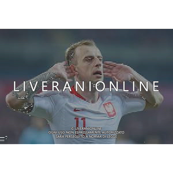 27.03.2018 CHORZOW, STADION SLASKI PILKA NOZNA (FOOTBALL) MECZ TOWARZYSKI REPREZENTACJI NARODOWYCH (INTERNATIONAL FRIENDLY GAME) MECZ POLSKA - KOREA POLUDNIOWA (GAME POLAND - REPUBLIC OF KOREA ) NZ KAMIL GROSICKI RADOSC GOL BRAMKA EMOCJE FOTO MARCIN PIRGA / CYFRASPORT / NEWSPIX.PL --- Newspix.pl AG ALDO LIVERANI SAS