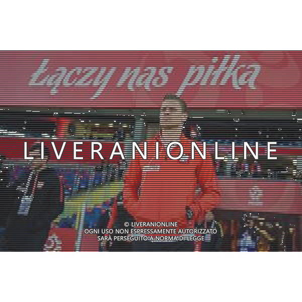 27.03.2018 CHORZOW, STADION SLASKI PILKA NOZNA (FOOTBALL) MECZ TOWARZYSKI REPREZENTACJI NARODOWYCH (INTERNATIONAL FRIENDLY GAME) MECZ POLSKA - KOREA POLUDNIOWA (GAME POLAND - REPUBLIC OF KOREA ) NZ PRZED MECZEM MICHAL BRANDING LACZY NAS PILKA LUKASZ PISZCZEK FOTO MARCIN PIRGA / CYFRASPORT / NEWSPIX.PL --- Newspix.pl AG ALDO LIVERANI SAS ONLY ITALY