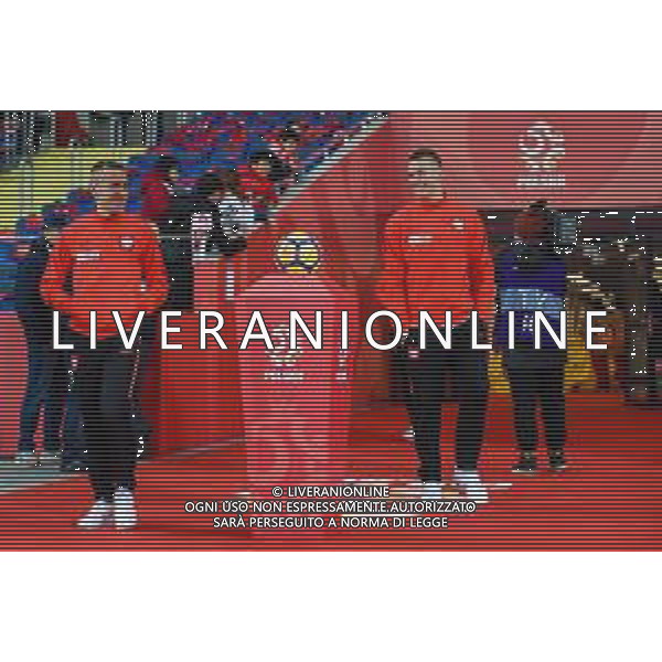 27.03.2018 CHORZOW, STADION SLASKI PILKA NOZNA (FOOTBALL) MECZ TOWARZYSKI REPREZENTACJI NARODOWYCH (INTERNATIONAL FRIENDLY GAME) MECZ POLSKA - KOREA POLUDNIOWA (GAME POLAND - REPUBLIC OF KOREA ) NZ PRZED MECZEM JACEK GORALSKI LUKASZ SKORUPSKI FOTO MARCIN PIRGA / CYFRASPORT / NEWSPIX.PL --- Newspix.pl AG ALDO LIVERANI SAS ONLY ITALY