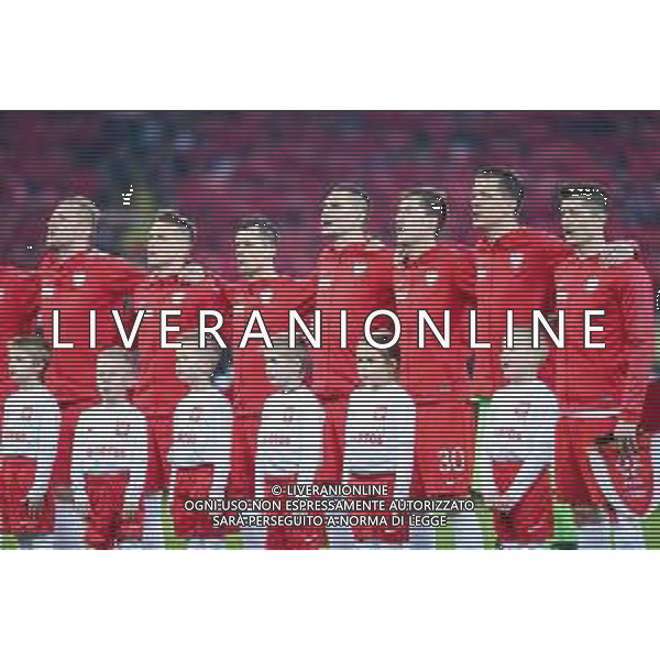 27.03.2018 CHORZOW, STADION SLASKI PILKA NOZNA (FOOTBALL) MECZ TOWARZYSKI REPREZENTACJI NARODOWYCH (INTERNATIONAL FRIENDLY GAME) MECZ POLSKA - KOREA POLUDNIOWA (GAME POLAND - REPUBLIC OF KOREA ) NZ KAMIL GLIK PIOTR ZIELINSKI KRZYSZTOF MACZYNSKI ARTUR JEDRZEJCZYK TARAS ROMANCZUK WOJCIECH SZCZESNY ROBERT LEWANDOWSKI HYMN PREZENTACJA ZAWODNIKOW WYJSCIE NA BOISKO FOTO MARCIN PIRGA / CYFRASPORT / NEWSPIX.PL --- Newspix.pl AG ALDO LIVERANI SAS ONLY ITALY