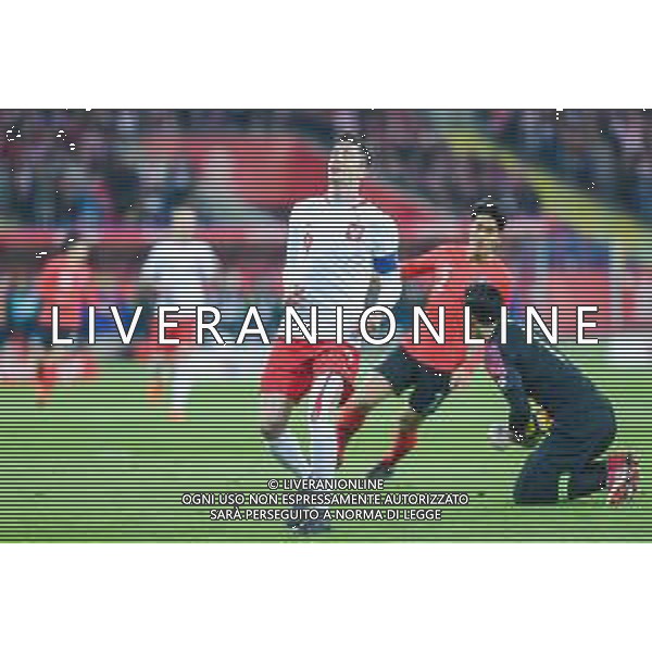 27.03.2018 CHORZOW, STADION SLASKI PILKA NOZNA (FOOTBALL) MECZ TOWARZYSKI REPREZENTACJI NARODOWYCH (INTERNATIONAL FRIENDLY GAME) MECZ POLSKA - KOREA POLUDNIOWA (GAME POLAND - REPUBLIC OF KOREA ) NZ ROBERT LEWANDOWSKI ZLOSC SMUTEK PLACZ EMOCJE FOTO MARCIN PIRGA / CYFRASPORT / NEWSPIX.PL --- Newspix.pl AG ALDO LIVERANI SAS ONLY ITALY
