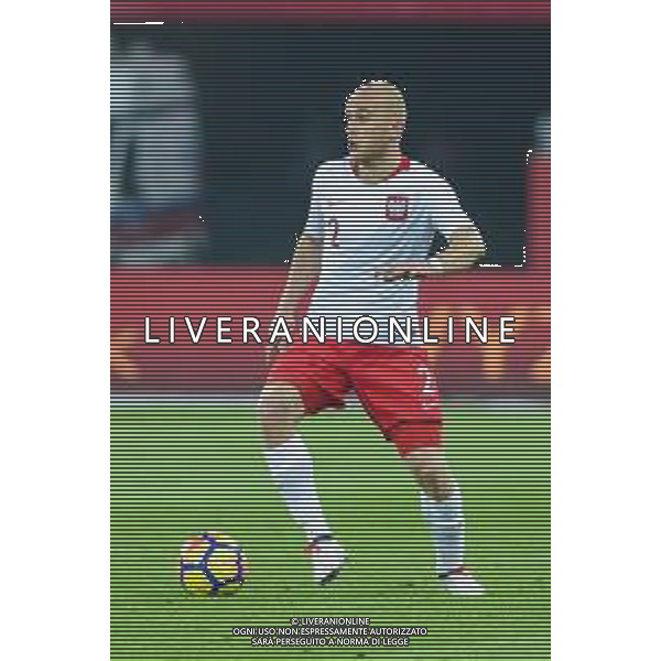 27.03.2018 CHORZOW, STADION SLASKI PILKA NOZNA (FOOTBALL) MECZ TOWARZYSKI REPREZENTACJI NARODOWYCH (INTERNATIONAL FRIENDLY GAME) MECZ POLSKA - KOREA POLUDNIOWA (GAME POLAND - REPUBLIC OF KOREA ) NZ MICHAL PAZDAN SYLWETKA FOTO MARCIN PIRGA / CYFRASPORT / NEWSPIX.PL --- Newspix.pl AG ALDO LIVERANI SAS ONLY ITALY