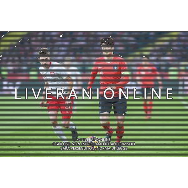 27.03.2018 CHORZOW, STADION SLASKI PILKA NOZNA (FOOTBALL) MECZ TOWARZYSKI REPREZENTACJI NARODOWYCH (INTERNATIONAL FRIENDLY GAME) MECZ POLSKA - KOREA POLUDNIOWA (GAME POLAND - REPUBLIC OF KOREA ) NZ TARAS ROMANCZUK KI SUNG - YUENG FOTO MARCIN PIRGA / CYFRASPORT / NEWSPIX.PL --- Newspix.pl AG ALDO LIVERANI SAS ONLY ITALY