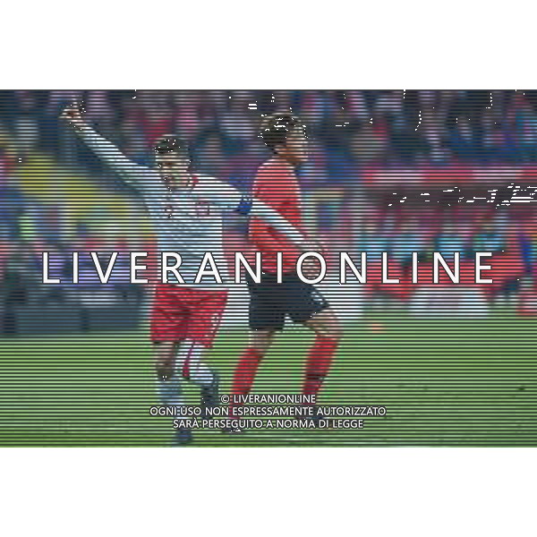 27.03.2018 CHORZOW, STADION SLASKI PILKA NOZNA (FOOTBALL) MECZ TOWARZYSKI REPREZENTACJI NARODOWYCH (INTERNATIONAL FRIENDLY GAME) MECZ POLSKA - KOREA POLUDNIOWA (GAME POLAND - REPUBLIC OF KOREA ) NZ ROBERT LEWANDOWSKI RADOSC GOL BRAMKA EMOCJE FOTO MARCIN PIRGA / CYFRASPORT / NEWSPIX.PL --- Newspix.pl AG ALDO LIVERANI SAS ONLY ITALY