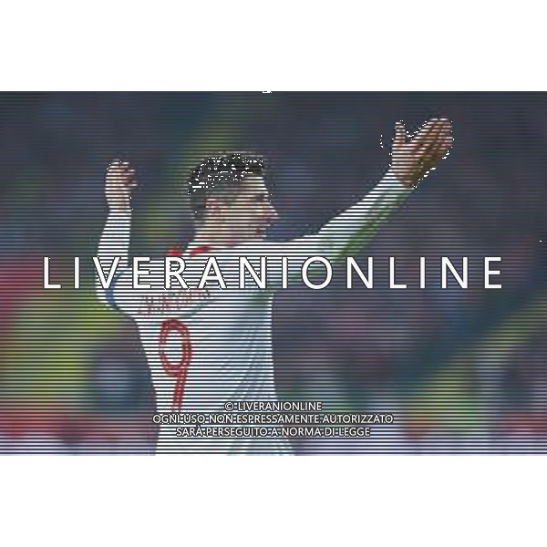 27.03.2018 CHORZOW, STADION SLASKI PILKA NOZNA (FOOTBALL) MECZ TOWARZYSKI REPREZENTACJI NARODOWYCH (INTERNATIONAL FRIENDLY GAME) MECZ POLSKA - KOREA POLUDNIOWA (GAME POLAND - REPUBLIC OF KOREA ) NZ ROBERT LEWANDOWSKI RADOSC GOL BRAMKA EMOCJE FOTO MARCIN PIRGA / CYFRASPORT / NEWSPIX.PL --- Newspix.pl AG ALDO LIVERANI SAS ONLY ITALY