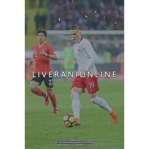 27.03.2018 CHORZOW, STADION SLASKI PILKA NOZNA (FOOTBALL) MECZ TOWARZYSKI REPREZENTACJI NARODOWYCH (INTERNATIONAL FRIENDLY GAME) MECZ POLSKA - KOREA POLUDNIOWA (GAME POLAND - REPUBLIC OF KOREA ) NZ PIOTR ZIELINSKI SYLWETKA FOTO MARCIN PIRGA / CYFRASPORT / NEWSPIX.PL --- Newspix.pl AG ALDO LIVERANI SAS ONLY ITALY