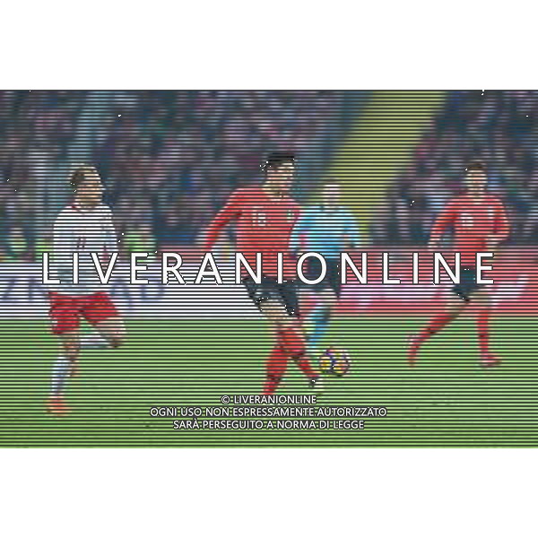 27.03.2018 CHORZOW, STADION SLASKI PILKA NOZNA (FOOTBALL) MECZ TOWARZYSKI REPREZENTACJI NARODOWYCH (INTERNATIONAL FRIENDLY GAME) MECZ POLSKA - KOREA POLUDNIOWA (GAME POLAND - REPUBLIC OF KOREA ) NZ KAMIL GROSICKI YUN YOUNG - SUN FOTO MARCIN PIRGA / CYFRASPORT / NEWSPIX.PL --- Newspix.pl AG ALDO LIVERANI SAS ONLY ITALY
