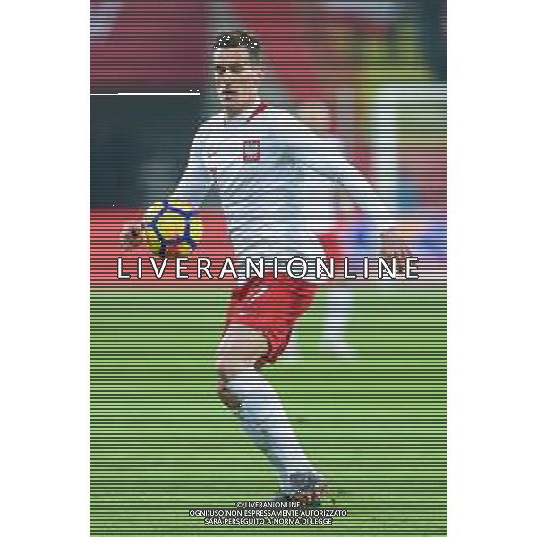 27.03.2018 CHORZOW, STADION SLASKI PILKA NOZNA (FOOTBALL) MECZ TOWARZYSKI REPREZENTACJI NARODOWYCH (INTERNATIONAL FRIENDLY GAME) MECZ POLSKA - KOREA POLUDNIOWA (GAME POLAND - REPUBLIC OF KOREA ) NZ ARKADIUSZ MILIK SYLWETKA FOTO MARCIN PIRGA / CYFRASPORT / NEWSPIX.PL --- Newspix.pl AG ALDO LIVERANI SAS ONLY ITALY