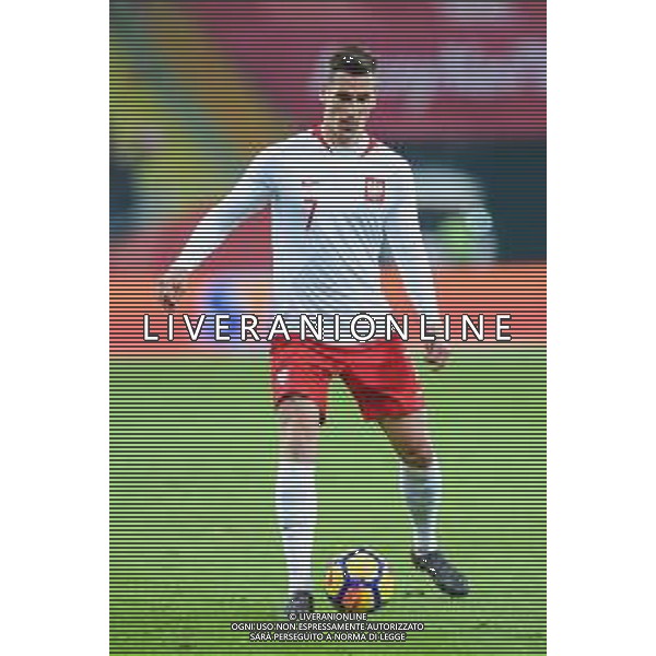 27.03.2018 CHORZOW, STADION SLASKI PILKA NOZNA (FOOTBALL) MECZ TOWARZYSKI REPREZENTACJI NARODOWYCH (INTERNATIONAL FRIENDLY GAME) MECZ POLSKA - KOREA POLUDNIOWA (GAME POLAND - REPUBLIC OF KOREA ) NZ ARKADIUSZ MILIK SYLWETKA FOTO MARCIN PIRGA / CYFRASPORT / NEWSPIX.PL --- Newspix.pl AG ALDO LIVERANI SAS ONLY ITALY