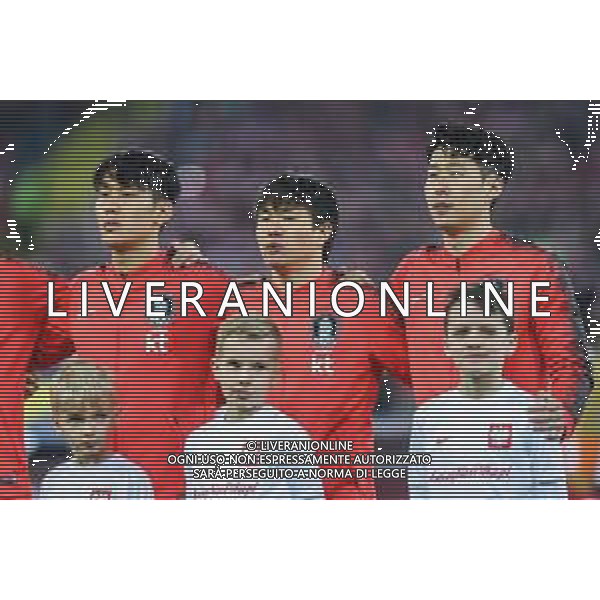 27.03.2018 CHORZOW, STADION SLASKI PILKA NOZNA (FOOTBALL) MECZ TOWARZYSKI REPREZENTACJI NARODOWYCH (INTERNATIONAL FRIENDLY GAME) MECZ POLSKA - KOREA POLUDNIOWA (GAME POLAND - REPUBLIC OF KOREA ) NZ SON HEUNG - MIN KWON CHANG - HOON LEE YONG FOTO MARCIN PIRGA / CYFRASPORT / NEWSPIX.PL --- Newspix.pl AG ALDO LIVERANI SAS ONLY ITALY