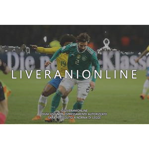 2018.03.27 Berlin Olympia Stadion Pilka nozna Mecz towarzyski sparing Niemcy - Brazylia N/z Willian Marvin Plattenhardt Foto Szymon Gorski / PressFocus 2018.03.27 Berlin Olympia Stadion Football Friendly game match Niemcy - Brazylia Willian Marvin Plattenhardt Credit: Szymon Gorski / PressFocus / NEWSPIX.PL --- Newspix.pl AG ALDO LIVERANI SAS ONLY ITALY