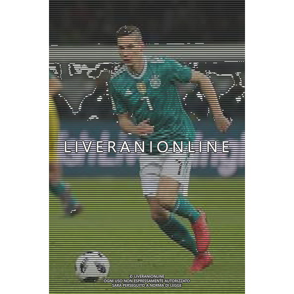 2018.03.27 Berlin Olympia Stadion Pilka nozna Mecz towarzyski sparing Niemcy - Brazylia N/z Julian Draxler sylwetka Foto Szymon Gorski / PressFocus 2018.03.27 Berlin Olympia Stadion Football Friendly game match Niemcy - Brazylia Julian Draxler sylwetka Credit: Szymon Gorski / PressFocus / NEWSPIX.PL --- Newspix.pl AG ALDO LIVERANI SAS ONLY ITALY