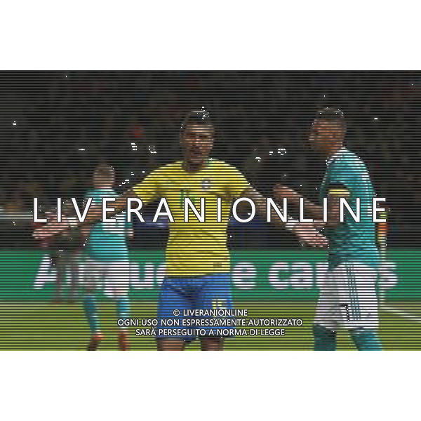 2018.03.27 Berlin Olympia Stadion Pilka nozna Mecz towarzyski sparing Niemcy - Brazylia N/z Paulinho Foto Szymon Gorski / PressFocus 2018.03.27 Berlin Olympia Stadion Football Friendly game match Niemcy - Brazylia Paulinho Credit: Szymon Gorski / PressFocus / NEWSPIX.PL --- Newspix.pl AG ALDO LIVERANI SAS ONLY ITALY