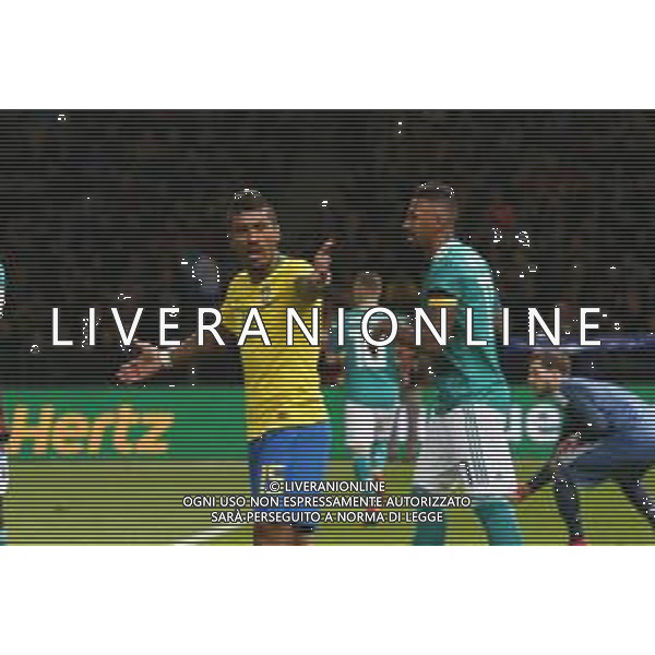 2018.03.27 Berlin Olympia Stadion Pilka nozna Mecz towarzyski sparing Niemcy - Brazylia N/z Paulinho Foto Szymon Gorski / PressFocus 2018.03.27 Berlin Olympia Stadion Football Friendly game match Niemcy - Brazylia Paulinho Credit: Szymon Gorski / PressFocus / NEWSPIX.PL --- Newspix.pl AG ALDO LIVERANI SAS ONLY ITALY
