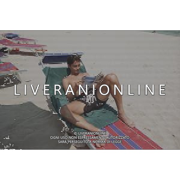 I FRATELLI INZAGHI AL MARE SULLA SPIAGGIA DI MILANO MARITTIMA ESTATE 1999 NELLA FOTO FILIPPO ©ARCHIVIO / AGENZIA ALDO LIVERANI SAS