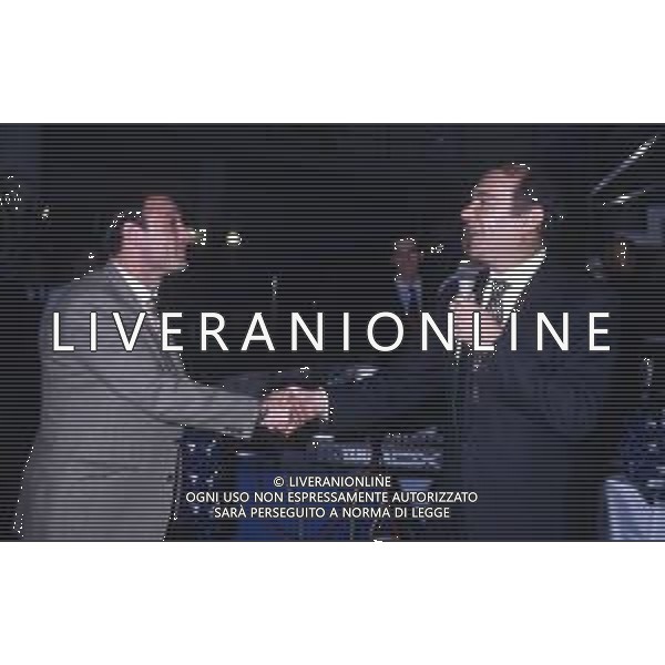 RETROSPETTIVA SALVATORE SCHILLACI CALCIATORE NELLA FOTO SALVATORE SCHILLACI CON ERNESTO PELLEGRINI PRESIDENTE INTER AG ALDO LIVERANI SAS