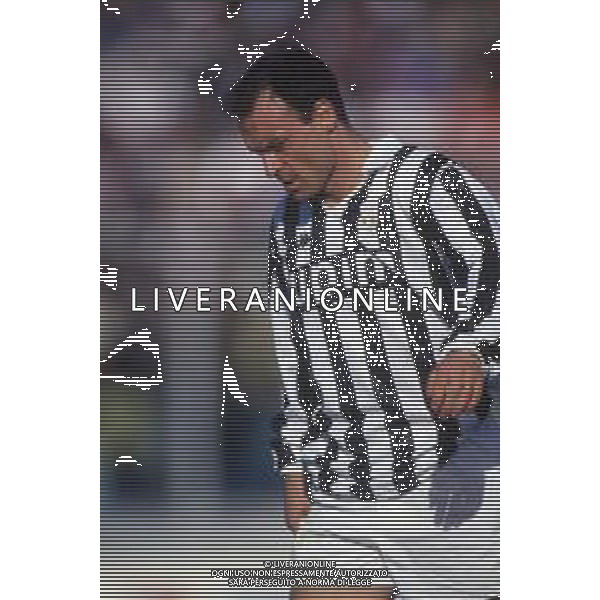 RETROSPETTIVA SALVATORE SCHILLACI CALCIATORE NELLA FOTO SALVATORE SCHILLACI CON LA MAGLIA DELLA JUVENTUS AG ALDO LIVERANI SAS