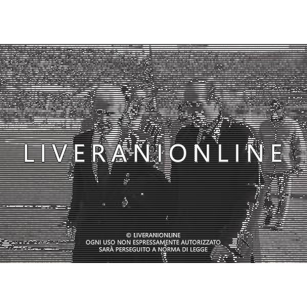 RETROSPETTIVA RINO MARCHESI ALLENATORE 1987-88 NELLA FOTO RINO MARCHESI CON GIOVANNI TRAPATTONI AG ALDO LIVERANI SAS