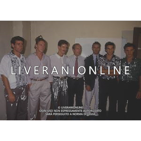 RETROSPETTIVA RINO MARCHESI ALLENATORE NELLA FOTO ANGELO ALESSIO-ROBERTO TRICELLA- IAN RUSH-RINO MARCHESI-PASQUALE BRUNO-MARINO MAGRIN-LUIGI DE AGOSTINI AG ALDO LIVERANI SAS
