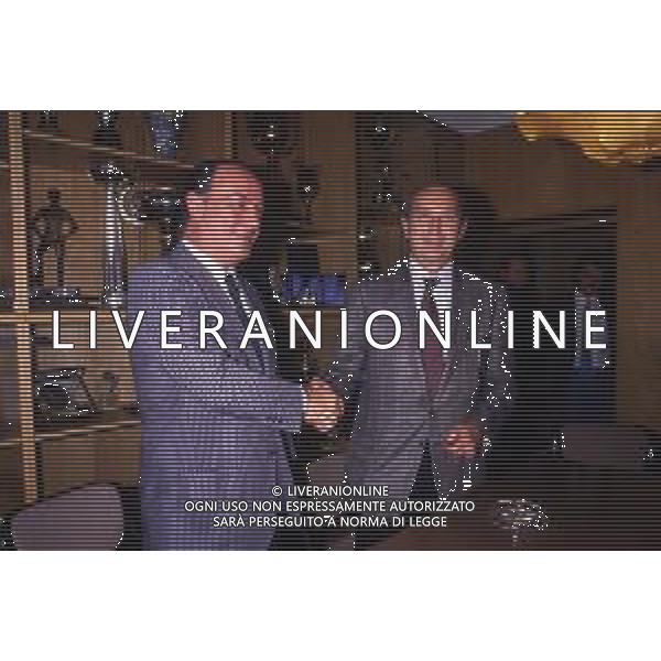 RETROSPETTIVA RINO MARCHESI ALLENATORE NELLA FOTO RINO MARCHESI CON BENITO GATTEI PRESIDENTE COMO AG ALDO LIVERANI SAS