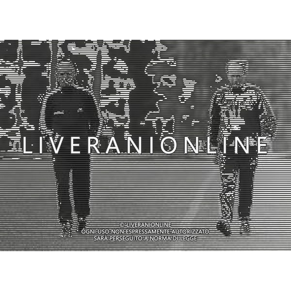 RETROSPETTIVA RINO MARCHESI ALLENATORE NELLA FOTO RINO MARCHESI ALLENATORE JUVENTUS CON ROMOLO BIZZOTTO AG ALDO LIVERANI SAS