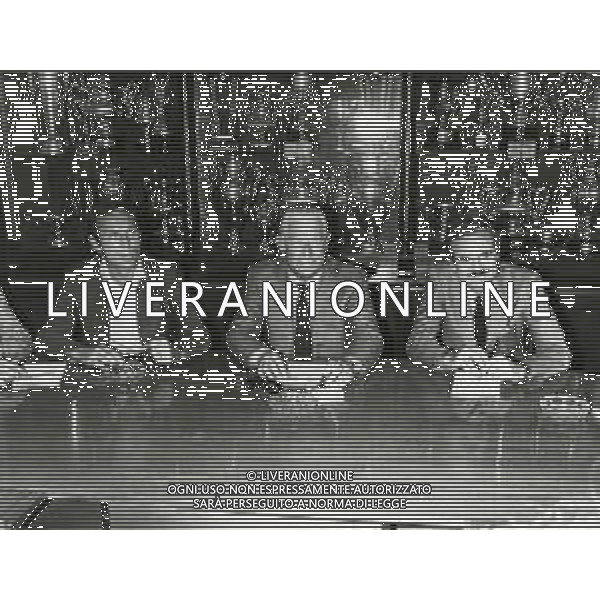 RETROSPETTIVA RINO MARCHESI ALLENATORE NELLA FOTO RINO MARCHESI-IVANOE FRAIZZOLI E SANDRO MAZZOLA PRESENTAZIONE INTER AG ALDO LIVERANI SAS