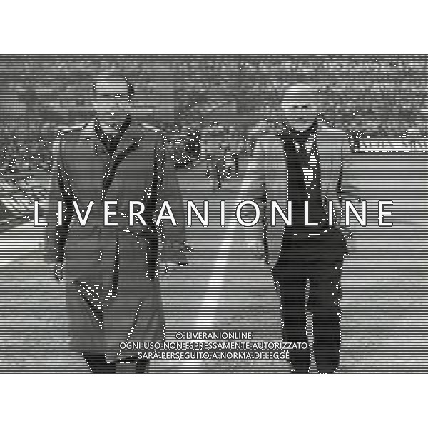RETROSPETTIVA RINO MARCHESI ALLENATORE NELLA FOTO RINO MARCHESI ALLENATORE INTER CON DI STEFANO ALFREDO ALLENATORE REAL MADRID AG ALDO LIVERANI SAS