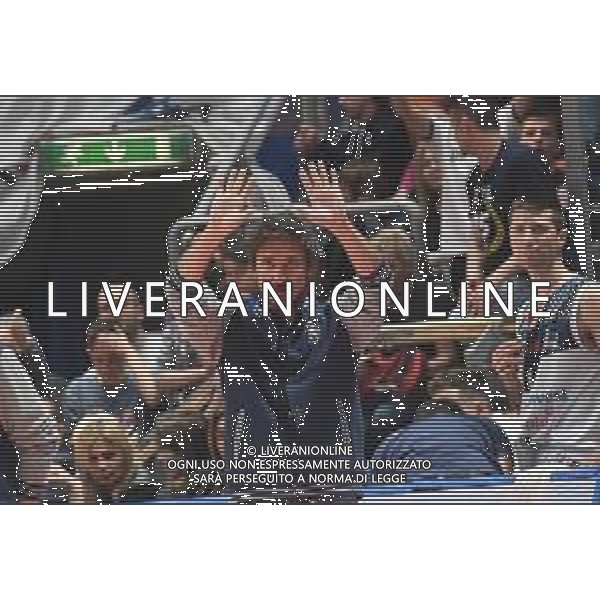 31-03-2018 BOLOGNA-FORTITUDO-MONTEGRANARO NELLA FOTO GIAN MARCO POZZECCO ALLENATORE FORTITUDO FOTO OPTIMA-AG ALDO LIVERANI SAS