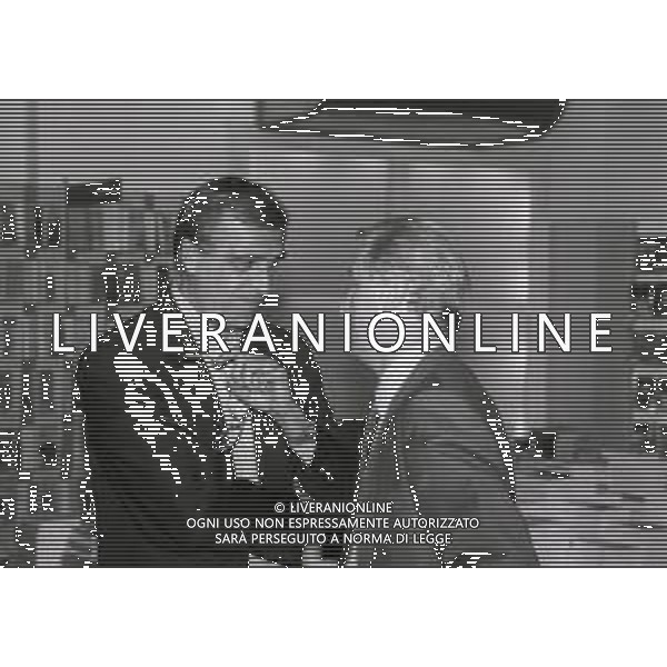 1996 MILANO PRESENTAZIONE DEL LIBRO FISCHIA IL TRAP NELLA FOTO GIOVANNI TRAPATTONI CON CLAUDIO PAPI AG ALDO LIVERANI SAS