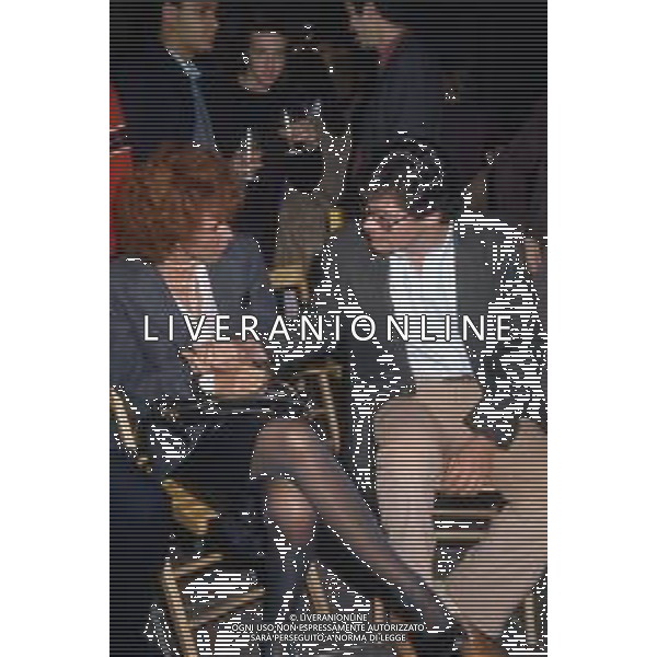 ORNELLA VANONI, Cantante Italiana - RETROSPETTIVA nella foto nel 1985 con il compagno Michelangelo Romano, produttore discografico ©ARCHIVIO / AGENZIA ALDO LIVERANI SAS